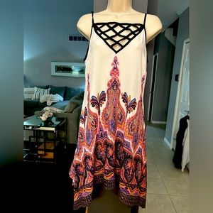 VENUS Spaghetti Strap Asymmetrical Dress (M)